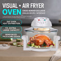 17L Visual Air Fryer Oven — 360° Heat, Glass Bowl, Multi-Function