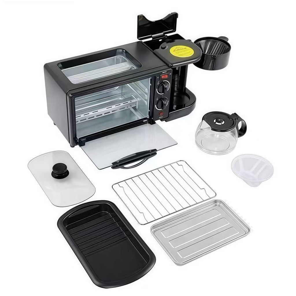 3-in-1 Breakfast Maker KW-206 | Oven + Frying Pan + Coffee Maker