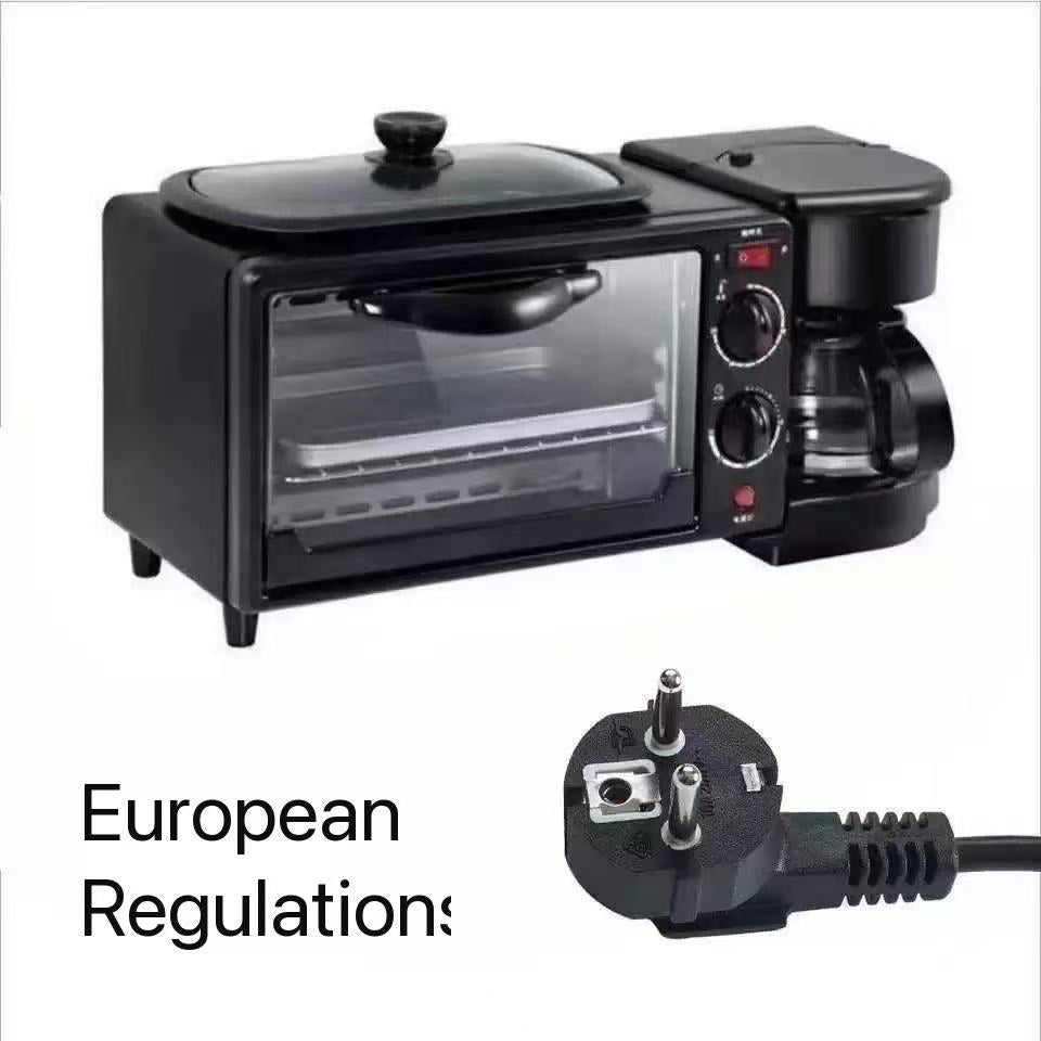 3-in-1 Breakfast Maker KW-206 | Oven + Frying Pan + Coffee Maker